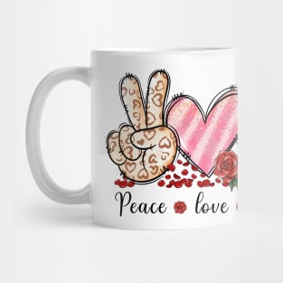 Peace, Love, Coffee Mug